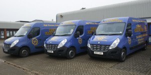 Three of the Bourton Drains Vans