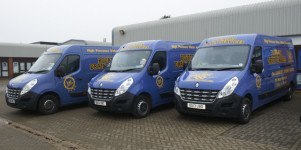 Bourton Drains Fleet Three of the Bourton Drains Vans